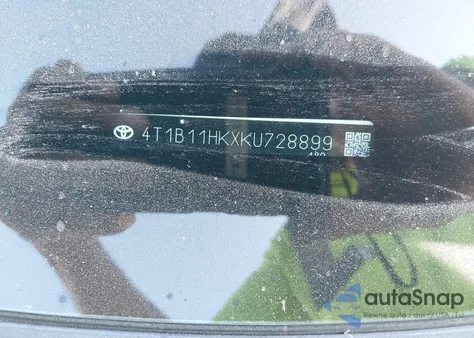 2019 Toyota Camry Se from USA, damaged, VIN 4T1B11HKXKU728899